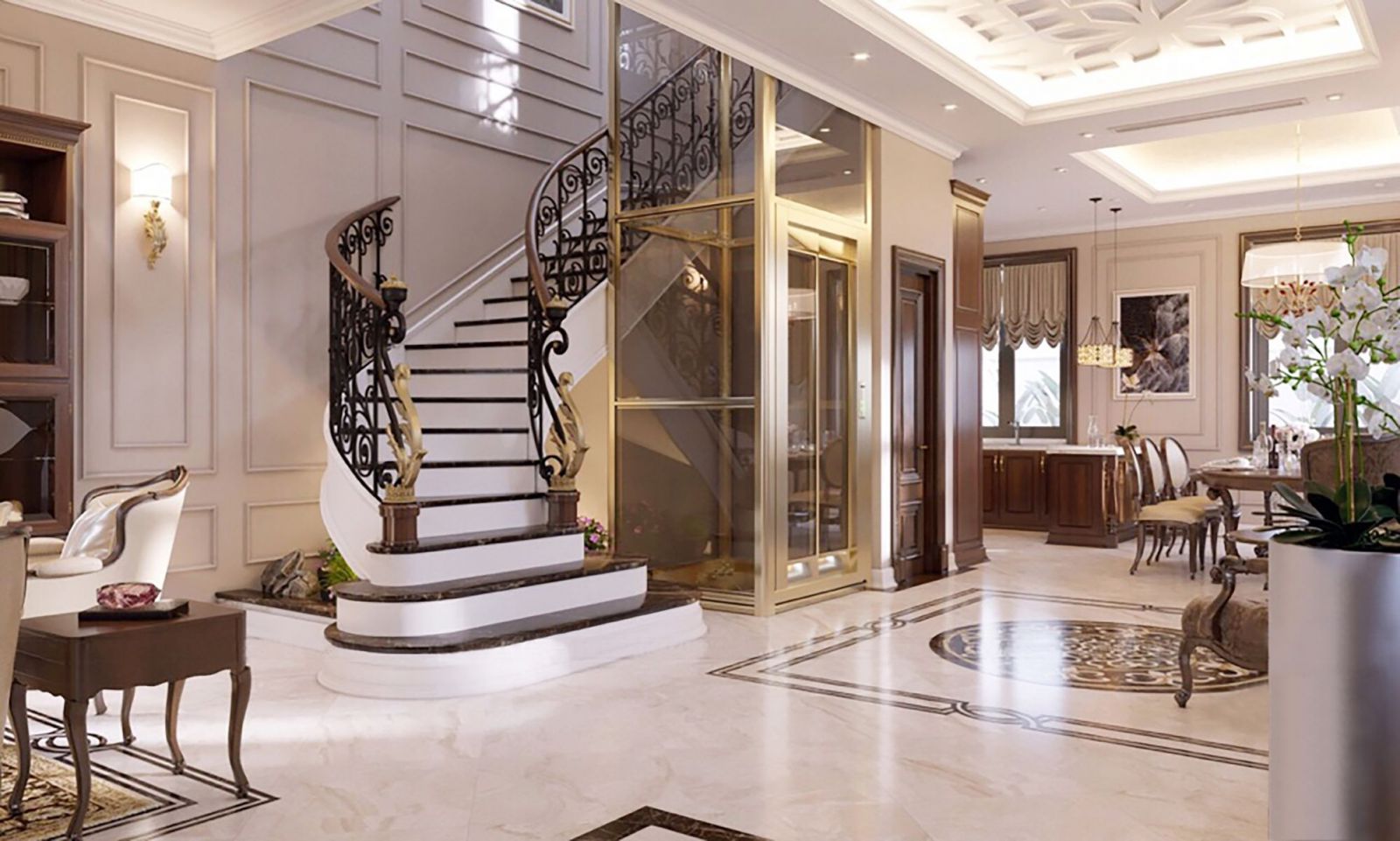 kích thước thang máy kính