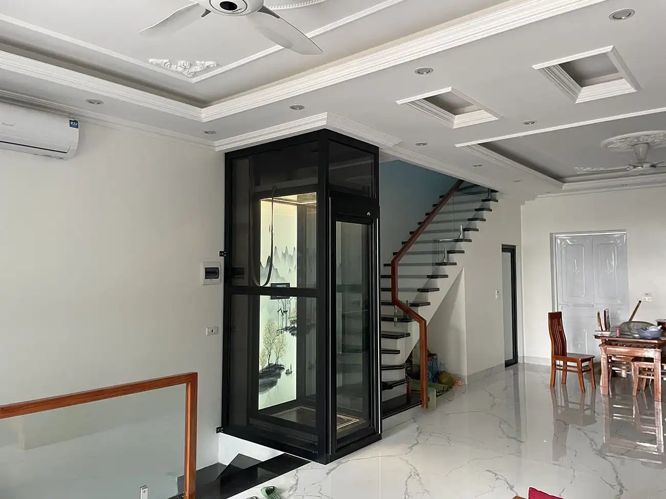 giá thang máy gia đình 3 tầng