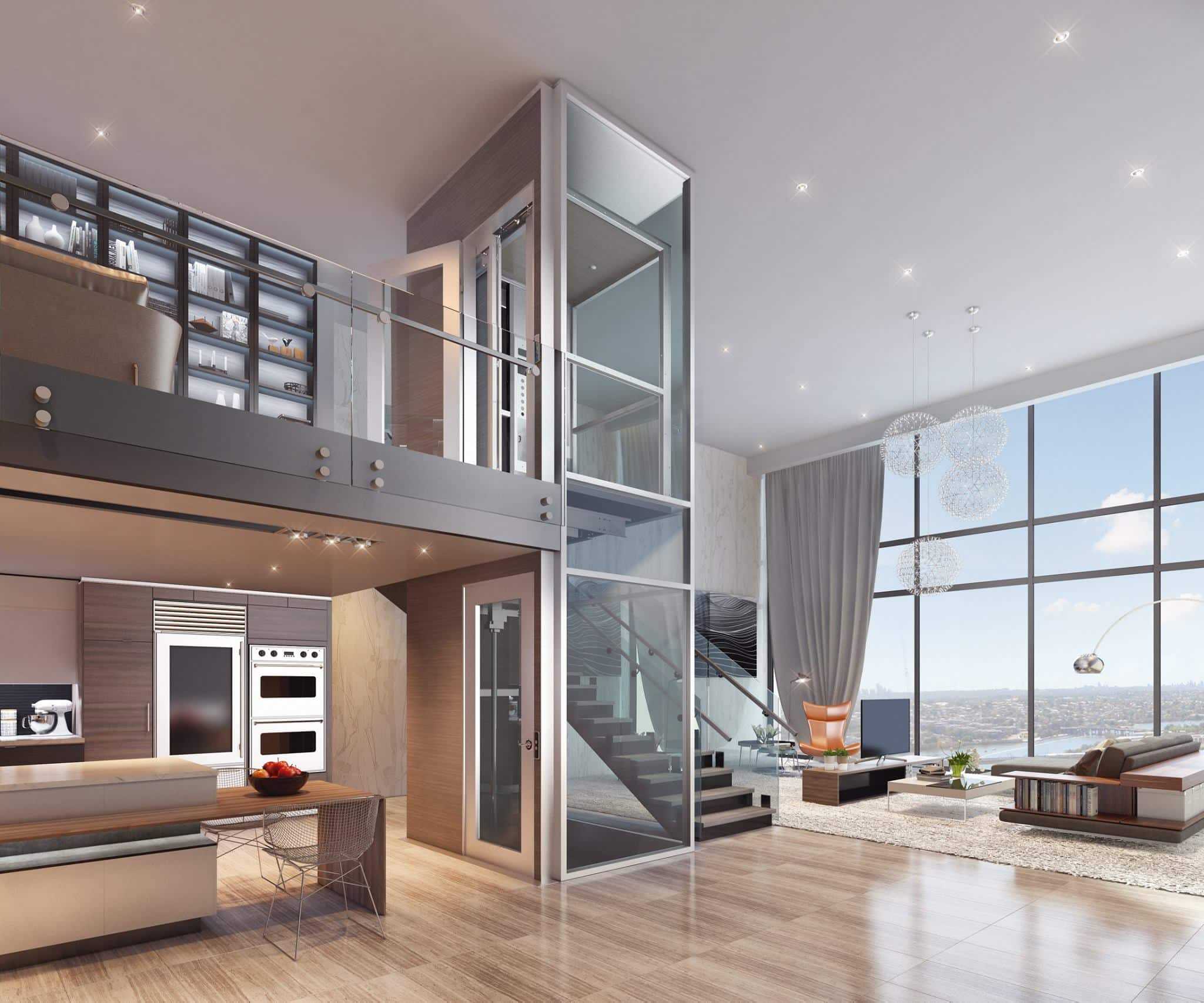 nhà 3 tầng có nên lắp thang máy